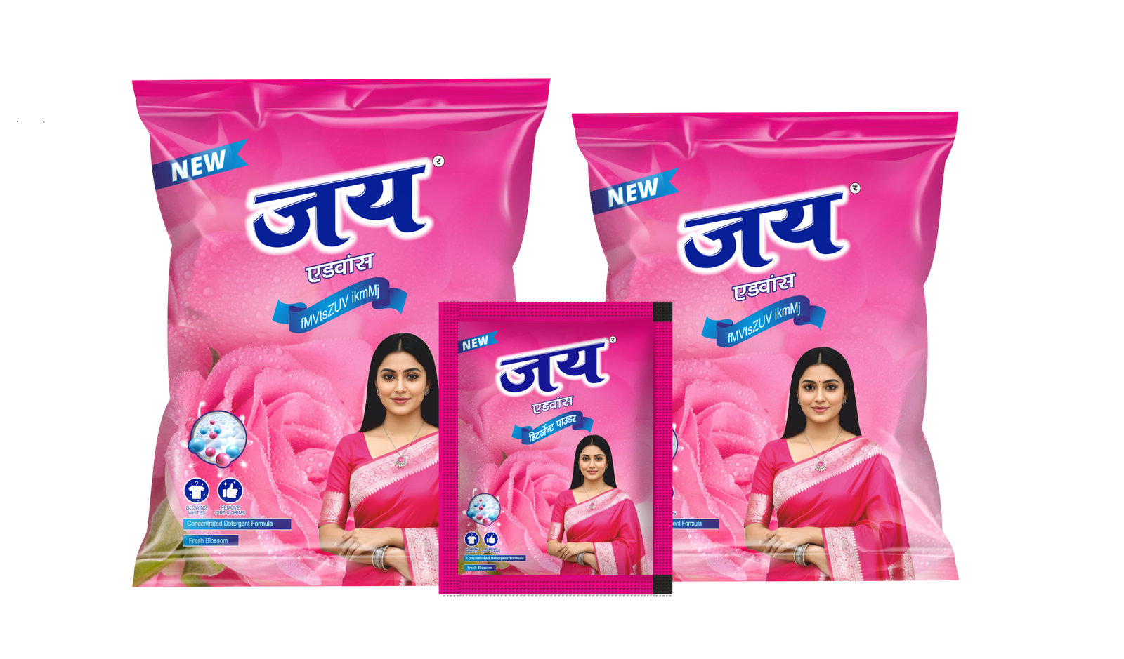 Pink Detergent Powder